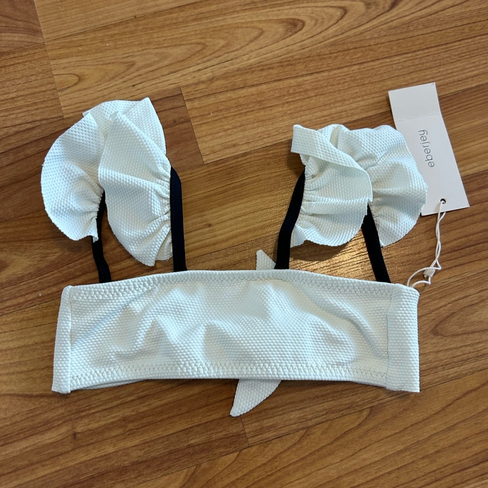 eberjey ginger pique toddler girls bikini top size 2t NWT